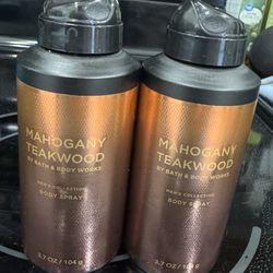 Bath & Body Works Mahogany Teakwood Spray 2ct 