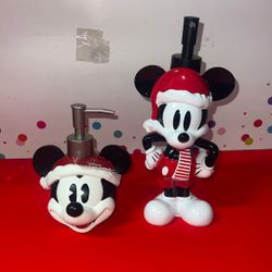 Disney  Santa Mickey Soap Pump  NEW