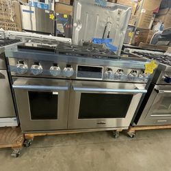 2pcs Slide Stove Dual Fuel And Range Good LG SIGNATURE W 48” 