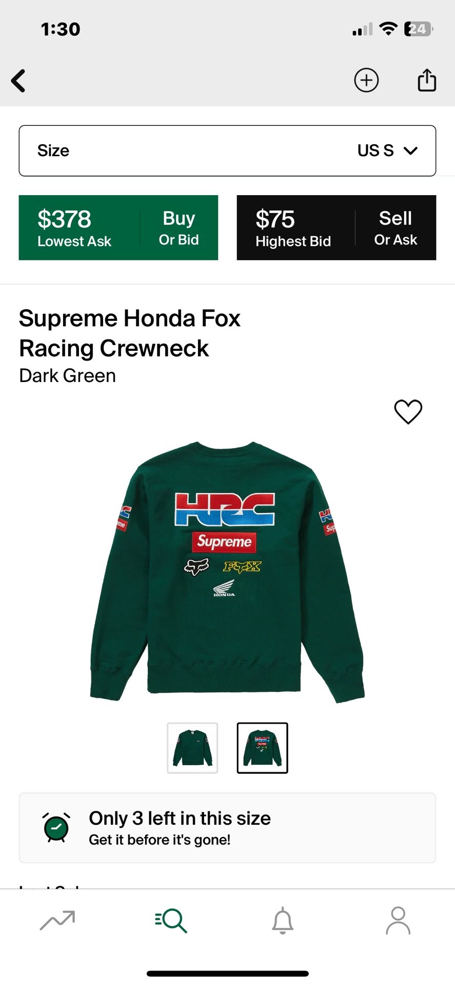 Supreme X Honda Crewneck