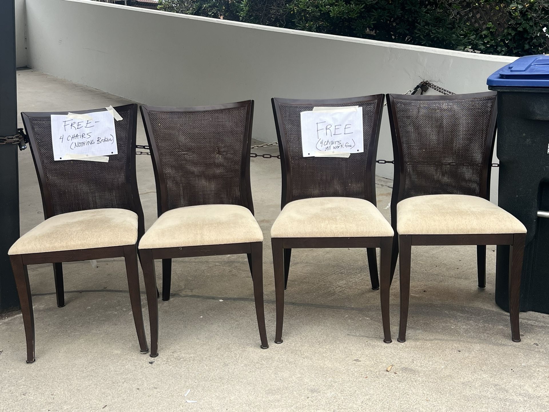 Four Dining chairs - Free