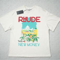 Rhude New Money Cream Short Sleeve