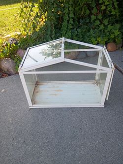 Plant - Succulents - Glass Terrarium -  Fairies 17 1/2" X 9" D X 13 3/3". T
