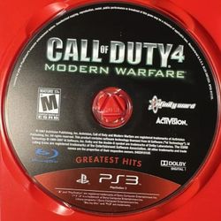 PLAYSTATION 3: CALL OF DUTY 4 MODERN WARFARE GREATEST HITS 