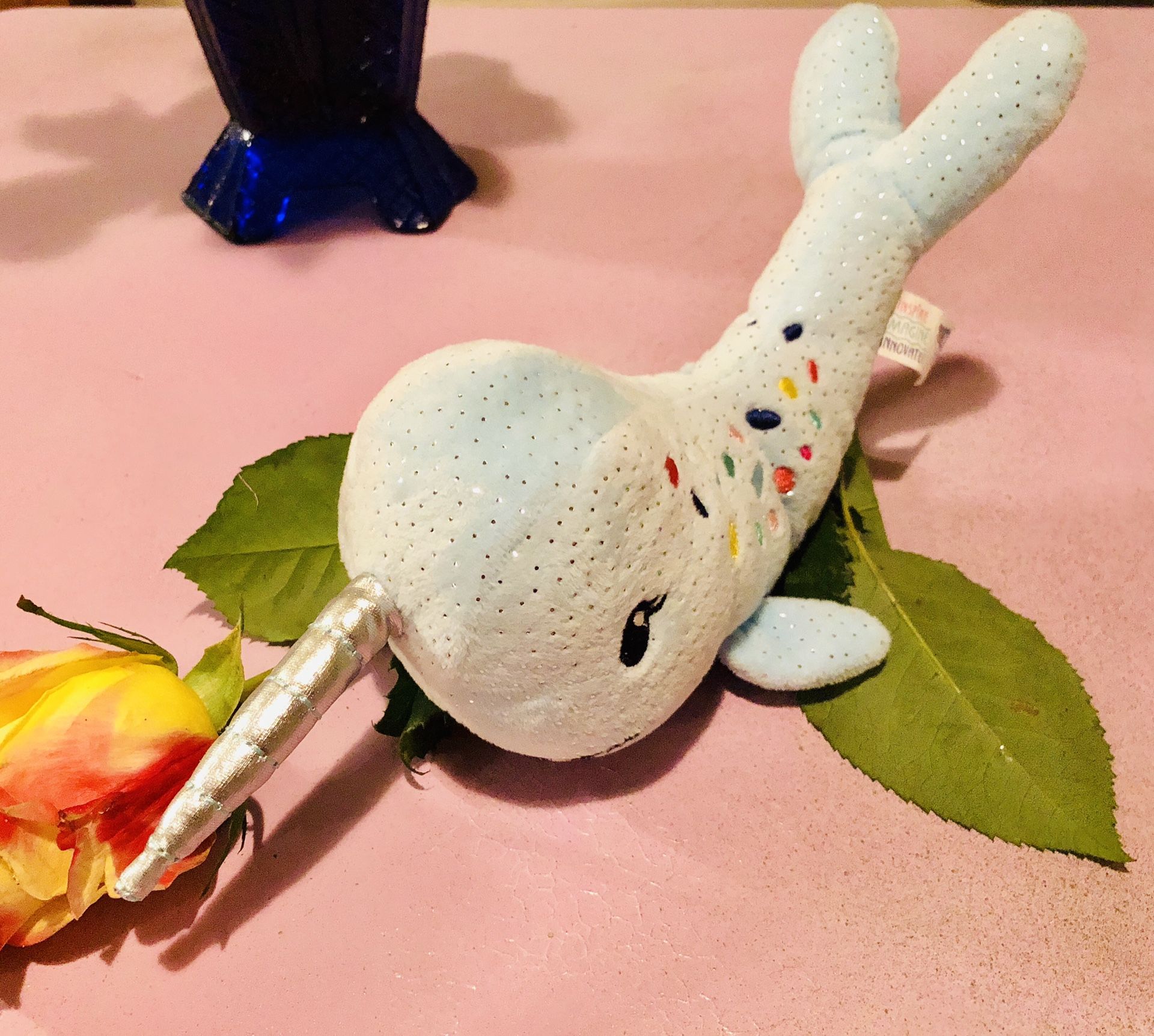 Narwhal Baby Blue Stuffed Animal, Toy by ABC