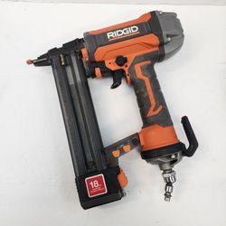 Ridgid 18 Gauge Narrow Crown Stapler Finish Nail Gun 