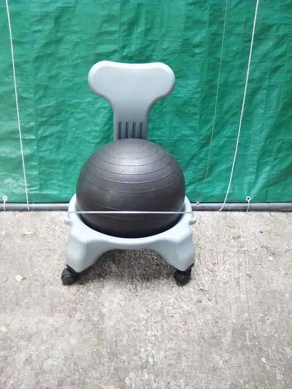 Gymetetrix: Exercise Ball And Chair.