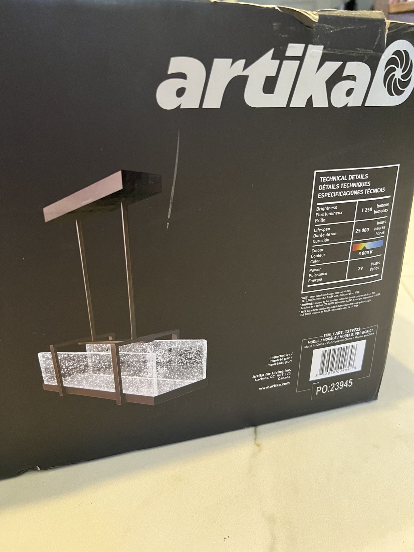 Artika Melted Ice Led Light Fixture Home & Garden