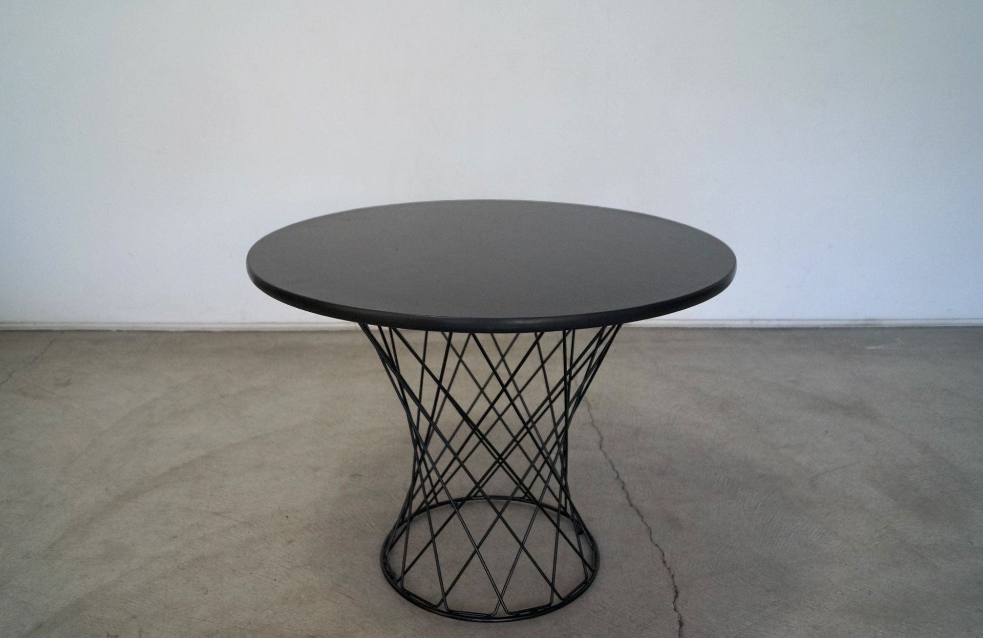Mid Century Modern Style Cyclone Wire Side Table 