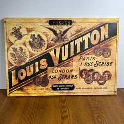 Louis V "Vintage Style" Canvas Print 26x18