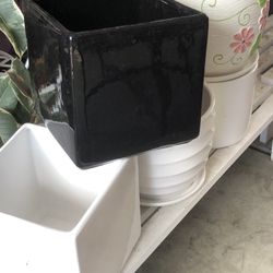 7.5”-8” W Large Ceramic Pot/Planter