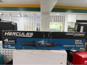 Hercules 4 Amp, 1/4 in. Die Grinder (Model HE64) with a speed of 25,000 RPM.