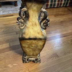 Metal Vase 21 Inches Tall