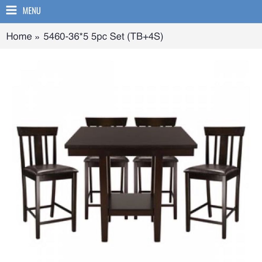 Table + 4 Chairs 5460