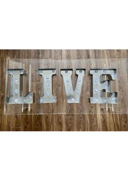 Silver Metal Marquee Letters