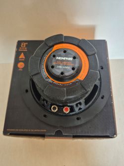 MEMPHIS ( 1 ) 8 INCH 2 OR 4 OHM SELECTABLE VOICE COIL CAR SUBWOOFER 400 WATTS