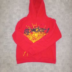 Sp5der Hoodie Red/Yellow