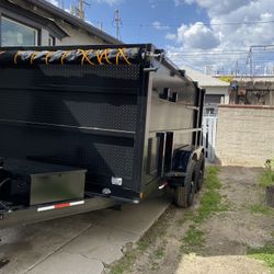 New 2025 Dump Trailer 8x12x4 12000lbs 