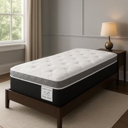 Twin Size Mattress 14” Inches Thick Pillow Top New From Factory  Excellent Comfort Also Available: Full, Queen And King Same Day Delivery 