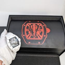 𝐑𝐢𝐜𝐡𝐚𝐫𝐝 𝐌𝐢𝐥𝐥𝐞  Bubba Watson White Ceramic Watch