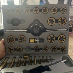 NEIKO Pro-Grade SAE Large Diameter Titanium Tap and Die Set 45 Piece 