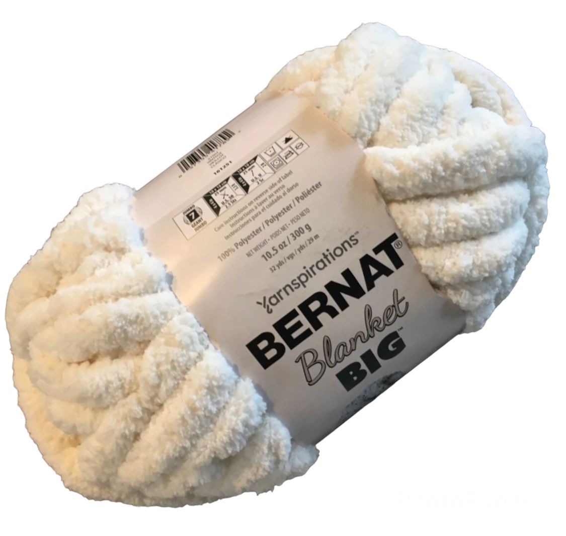 Bernat Blanket Big Yarn, 7-Jumbo, 10.6 Oz., 1 soft skein,  Vintage, NEW