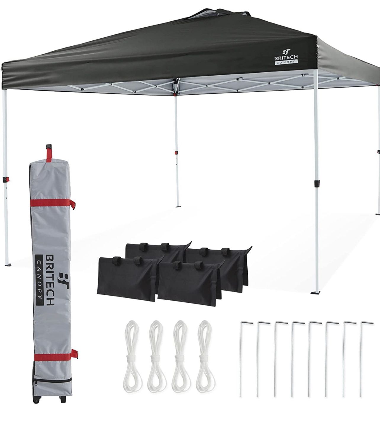 Canopy Durable Pop-up Canopy (Black) 6x6
