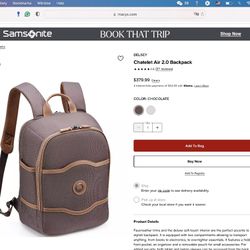 Delsey Paris Backpack