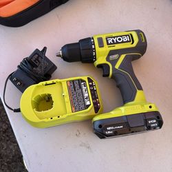 RYOBI ONE+ 18V Cordless 1/2 in. Drill/Driver Kit with (1) 1.5 Ah Batteries and Charger