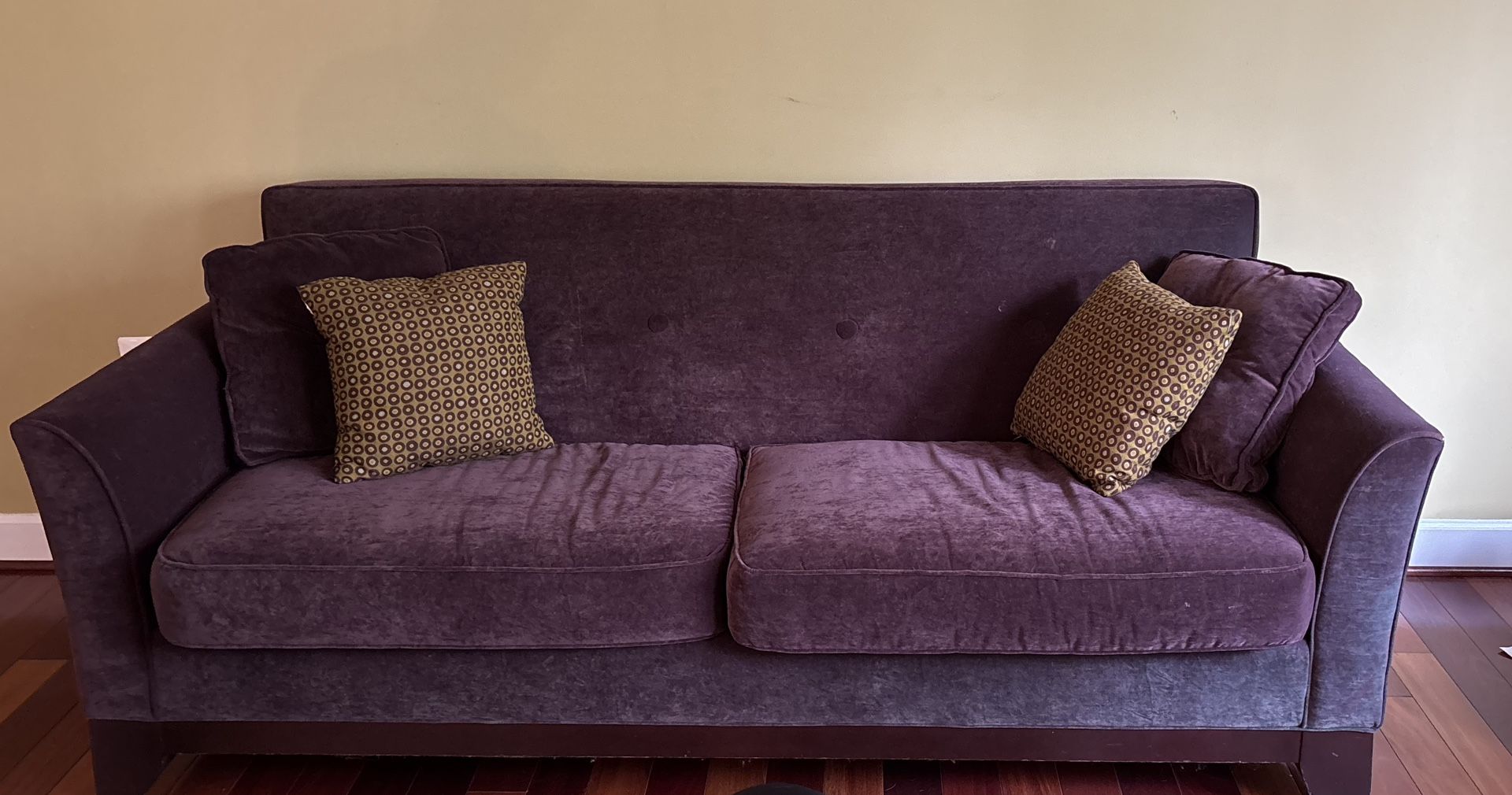 Purple Velvet Sofa