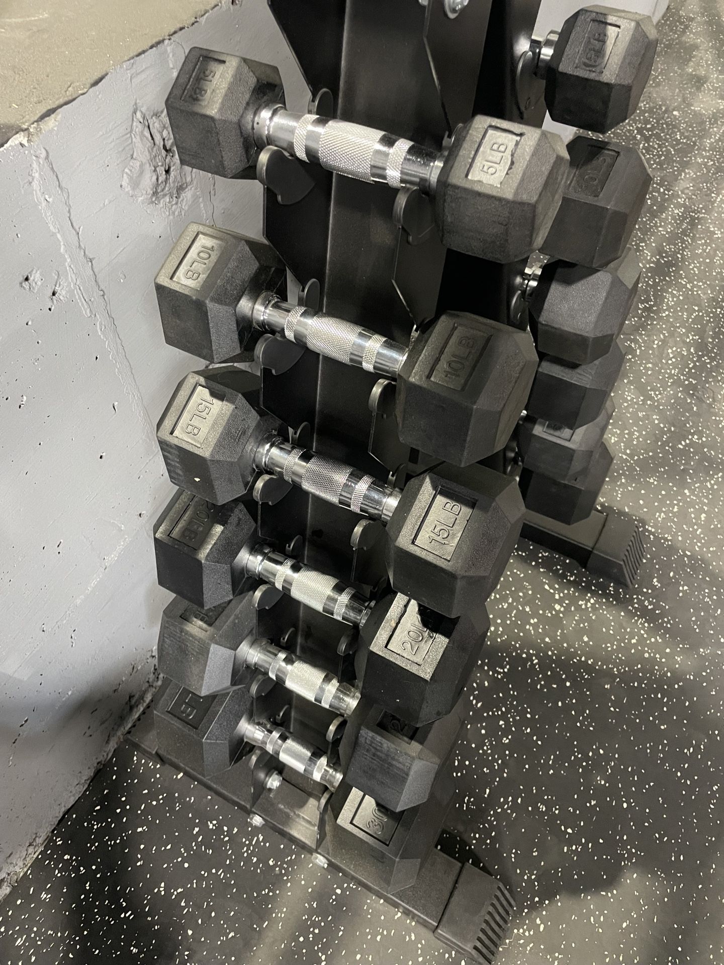 Dumbbell Set With Rack