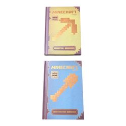 Lot of 2 - Minecraft Essential Handbook & Construction Handbook Hardcover Books