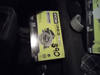 Ryobi 7 1/4 circular saw and Ryobi one handed response saw