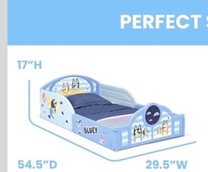 Bluey toddler sleep/play bed