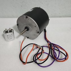 68J24 Condenser Fan Motor 1/3 HP 1075 RPM 208/230V Replaces Lennox 68J2401 97M62