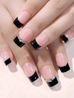 24pcs Press On NAILS With Nail File And Adhesive Tabs