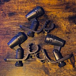 Sennheiser E604 drum microphones 3-pack