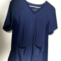 Cherokee iFLEX Women’s Scrub Top Navy Blue Large