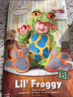 Little frog costume. Size medium.