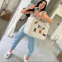 Free Charms Eva Bag Full Colors ideal Beach, picnic. Brand New (Bogg Bag Style) Extra Large
