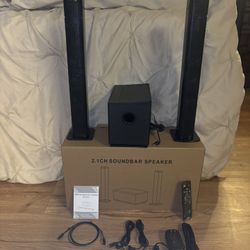 120W Sound Bar with Subwoofer 5.0 Bluetooth Soundbar