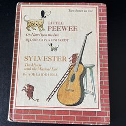 Vintage 1967 Little Peewee & Sylvester The Mouse With The Musical Ear 2 In 1 Hardback Book