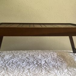 Wooden Folding Bed Tray / Laptop Desk - Solid Wood - Made in Indonesia