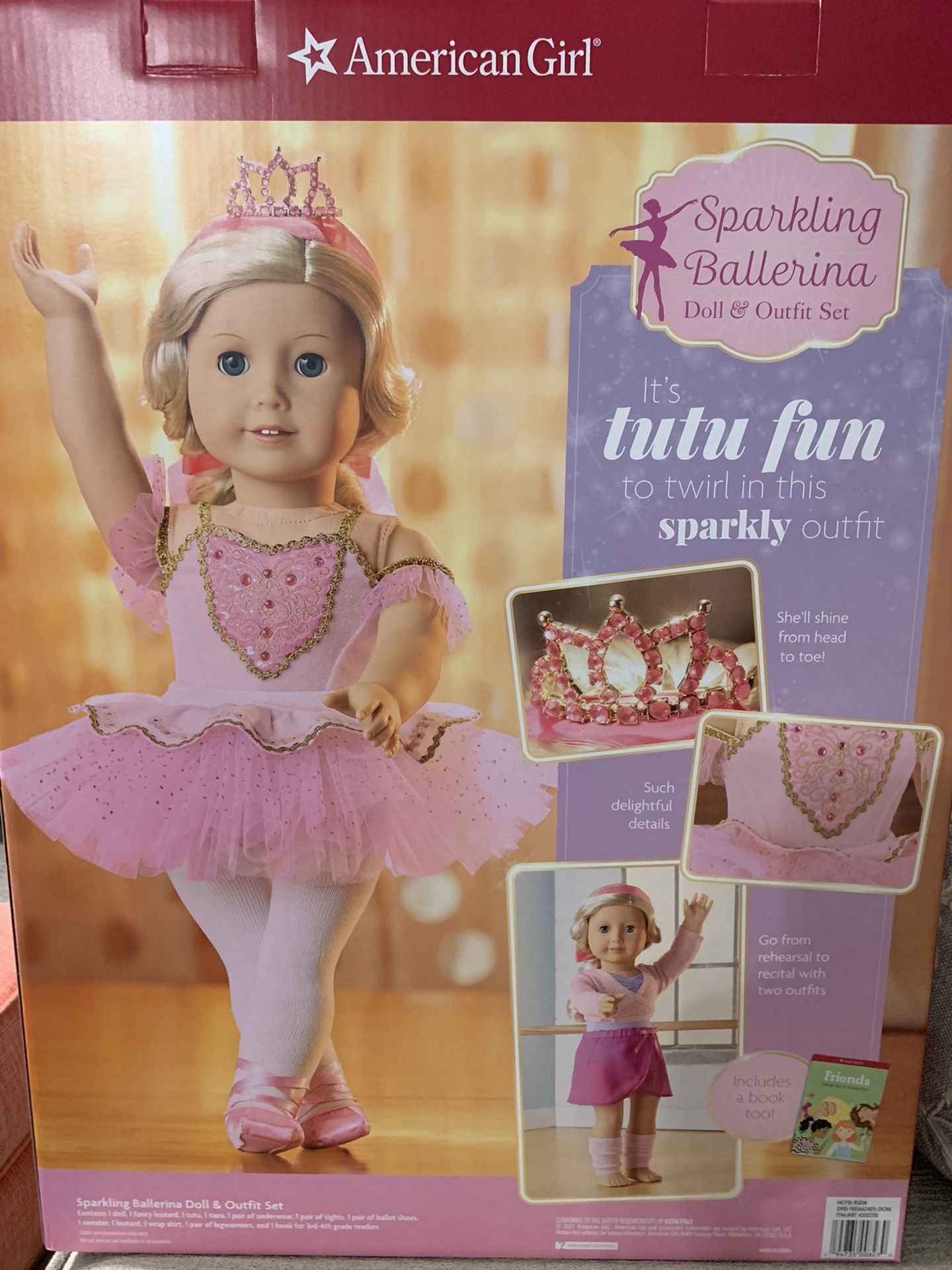 NEW American girl Sparkling Ballerina Set