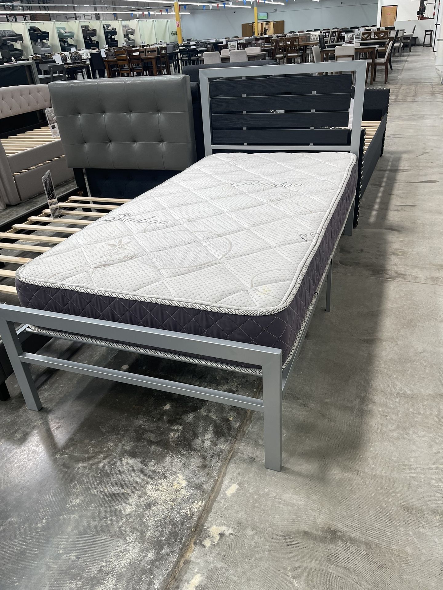 Twin Size Bed Frame With Mattress