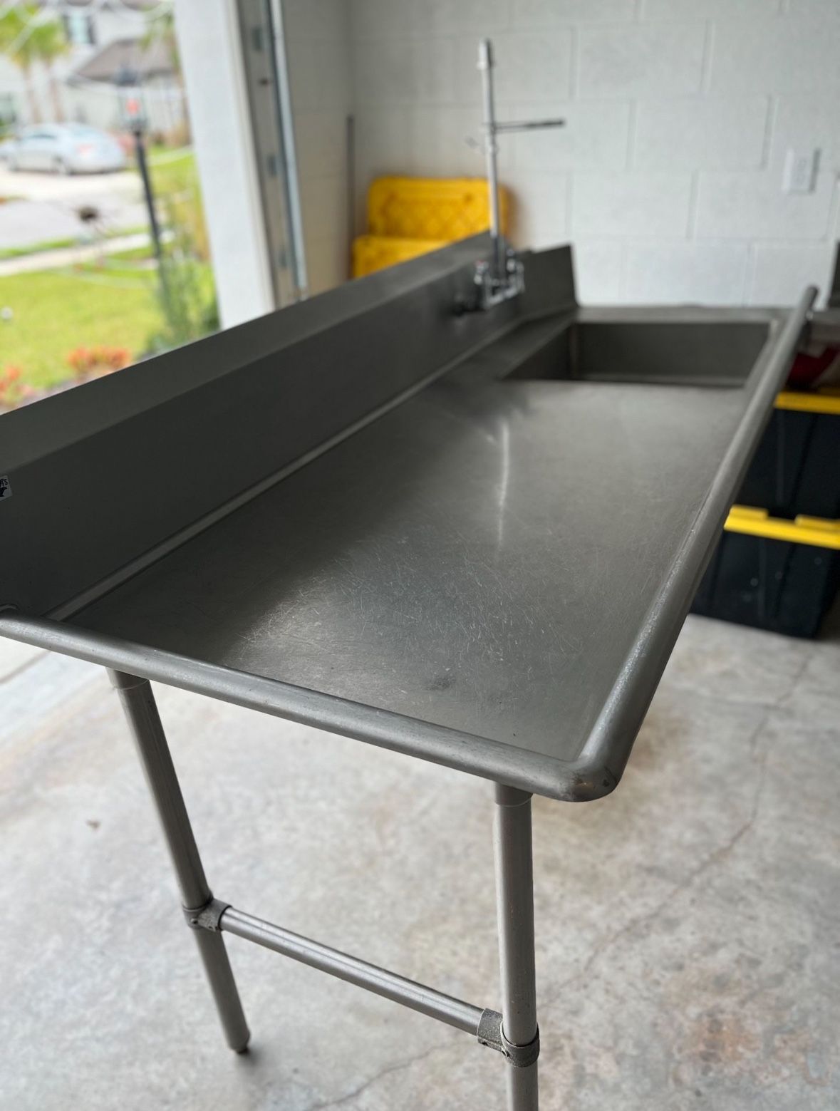 Stainless Steal Dish Table to connect to dish machine. - Left side 