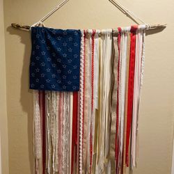 Brand new anthropology flag decor. $80. Higley and ray.