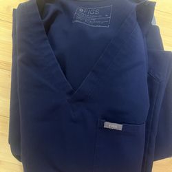 Figs Navy Blue Scrub Set 