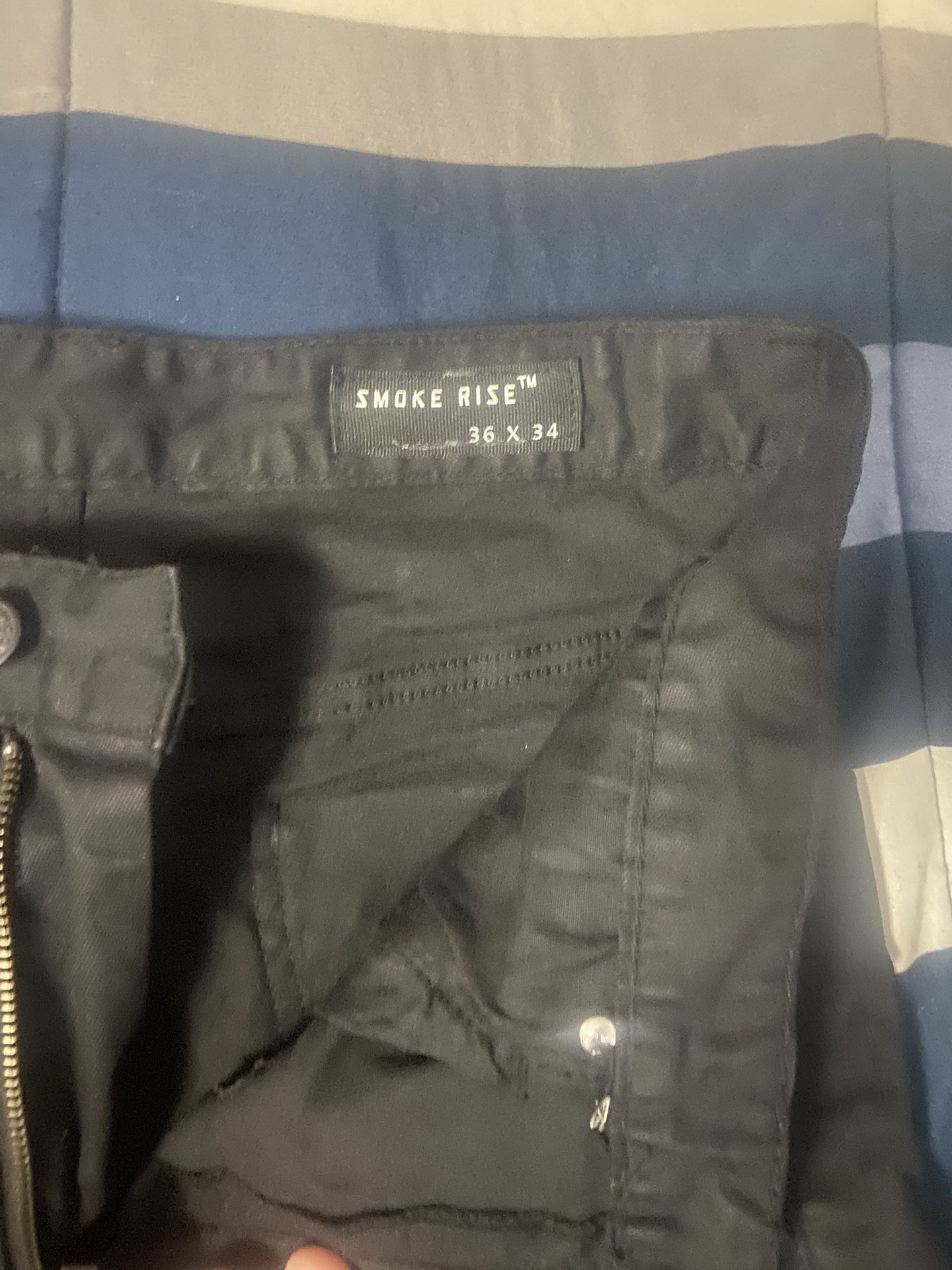 Mens Smoke Rise Jeans 36x34 Slim 