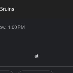 ISO Bruins Tickets 11/28